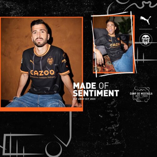 Image de l'article Les 100 ans du stade Mestalla au coeur du maillot de Valence 2022-2023
