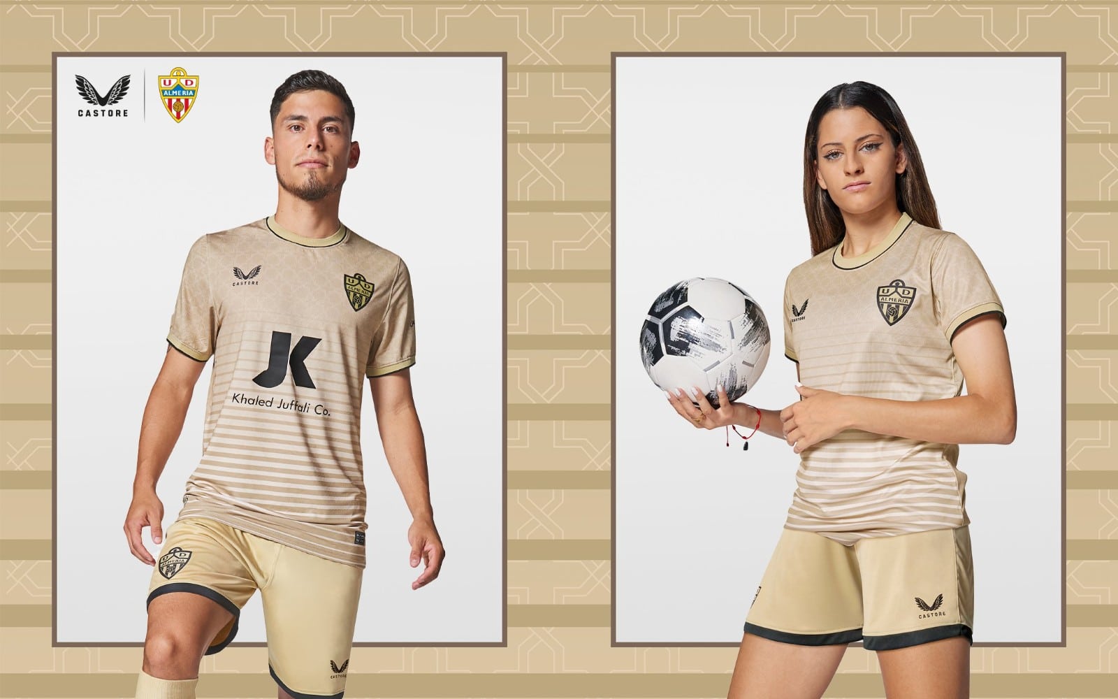 maillot UD Almeria exterieur 2022 2023 castore