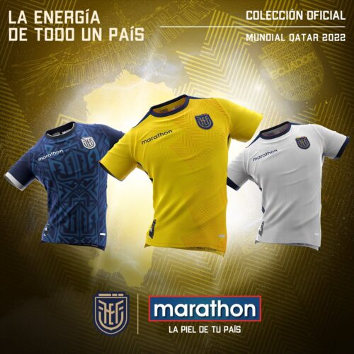 Image de l'article Coupe du Monde 2022 : l'Équateur présente ses nouveaux maillots
