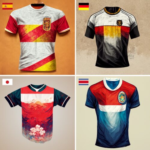 Image de l'article Quand l'Intelligence Artificielle imagine le maillot idéal des sélections pour la Coupe du Monde