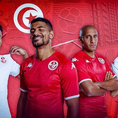 Image de l'article La Tunisie présente ses nouveaux maillots pour la Coupe du Monde 2022