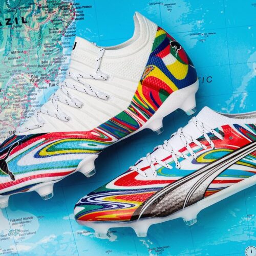 Image de l'article Crampons PUMA : Unisport imagine des paires avec les drapeaux du Monde entier