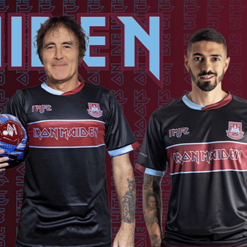 Image de l'article Iron Maiden fait son retour sur le maillot de West Ham United