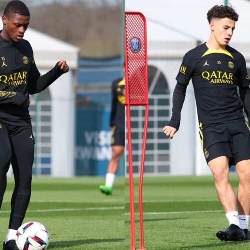 Image de l'article Ekitike, Nuno Mendes et Gharbi testent secrètement les prochains crampons d'adidas