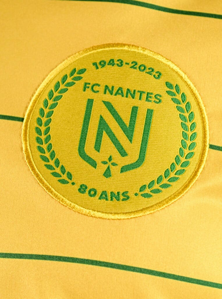 Maillot FC Nantes Vintage - Le Coq Sportif - Vert - Extérieur - Signé - Taille XS