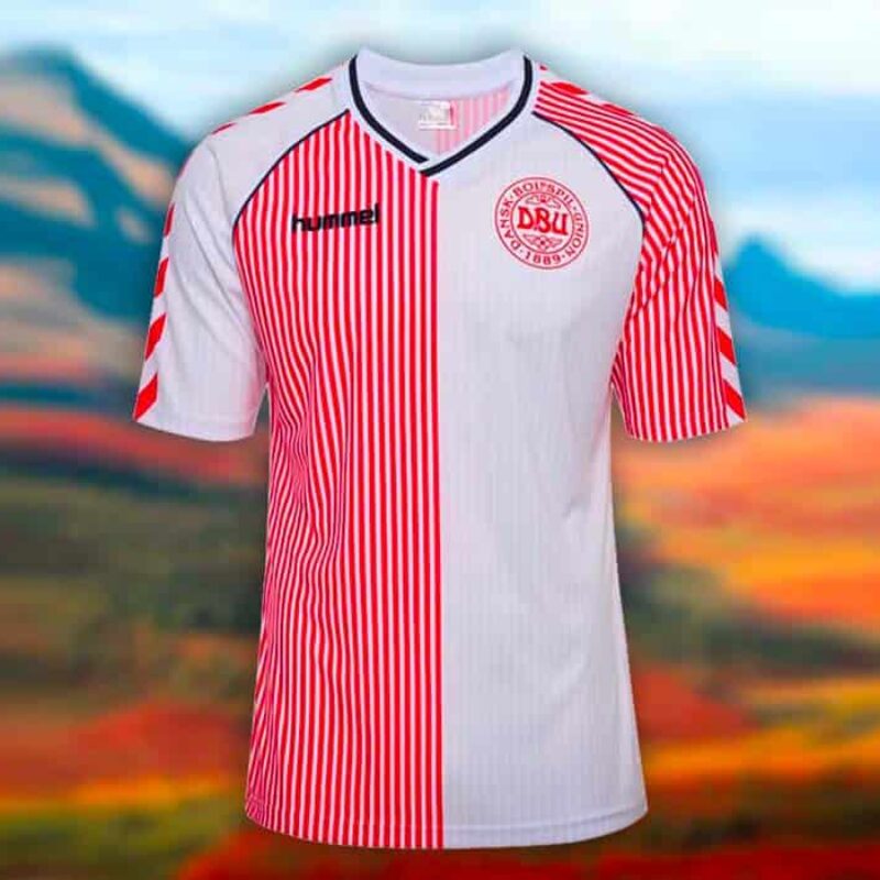 Maillot Rétro Danemark Hummel DBU – Vintage Denmark – Occasion