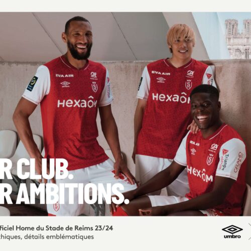 Image de l'article Le Stade de Reims présente son maillot domicile pour la saison 2023-2024