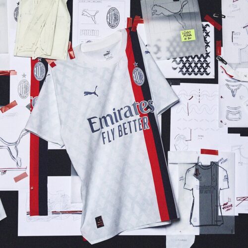 Image de l'article Un nouveau (et sublime) maillot blanc pour l’AC Milan