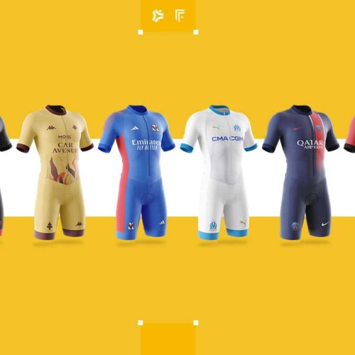 Image de l'article Les maillots de Ligue 1 version cyclisme