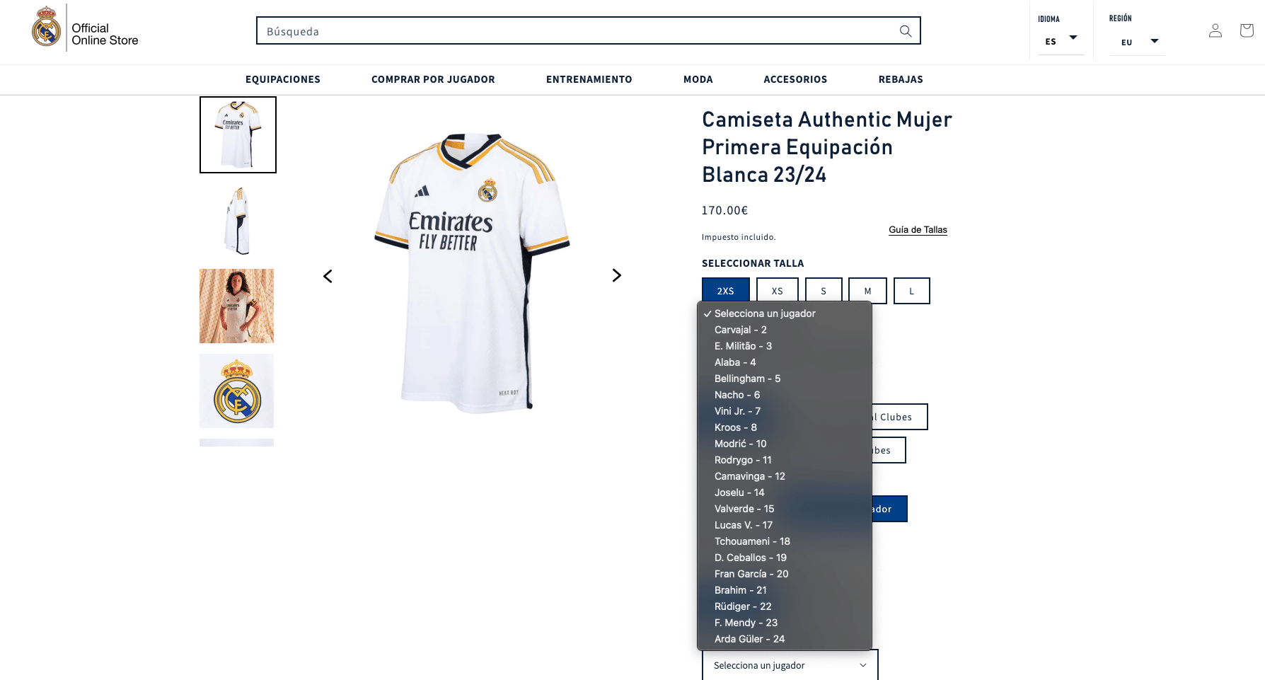 maillot real madrid domicile 2023 2024 adidas