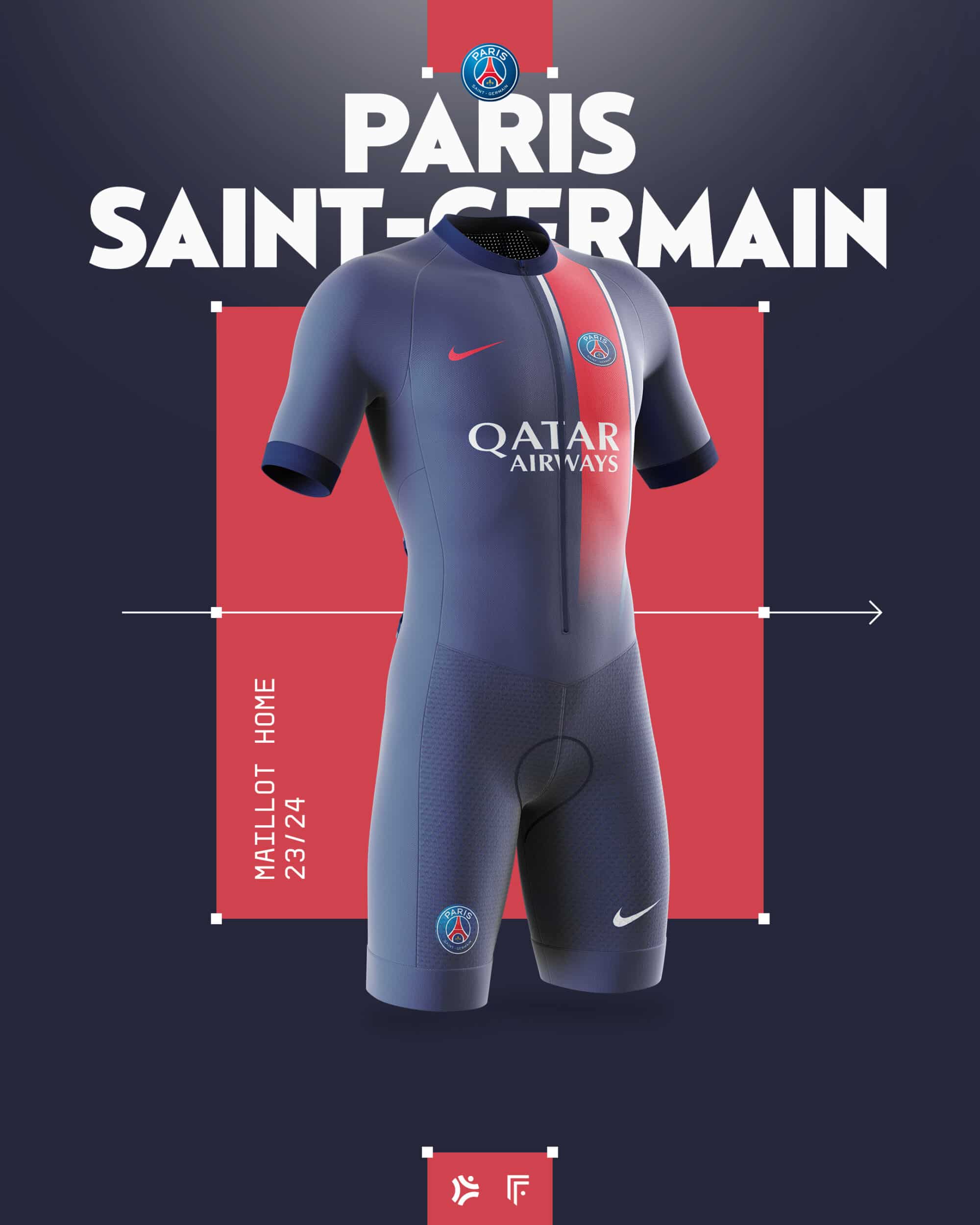 maillot velo paris psg
