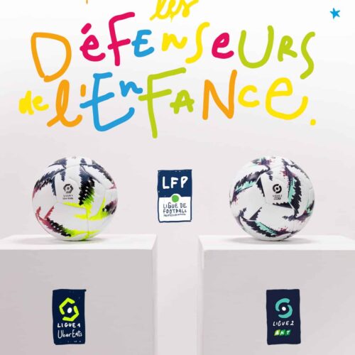 Image de l'article Un ballon spécial en Ligue 1 et Ligue 2 pour soutenir la protection de l'enfance