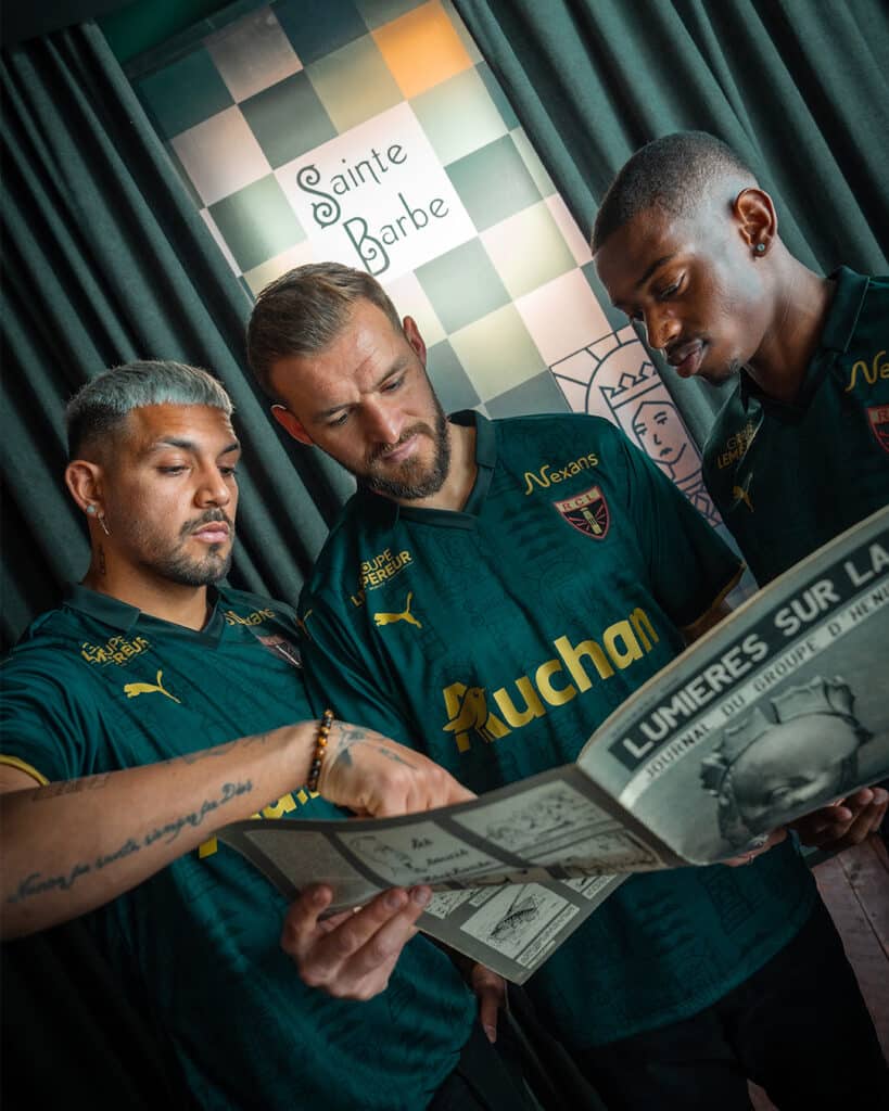 Maillot SainteBarbe Lens une nouvelle tenue portée contre Lyon