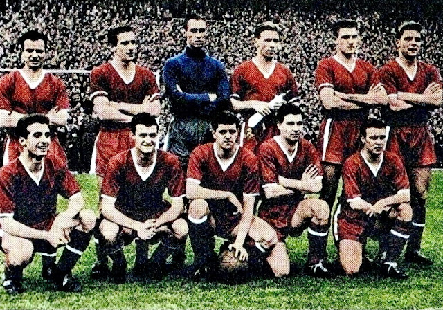 maillot manchester united 1956 1957