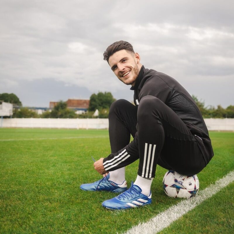 Declan Rice : ses crampons et ses maillots