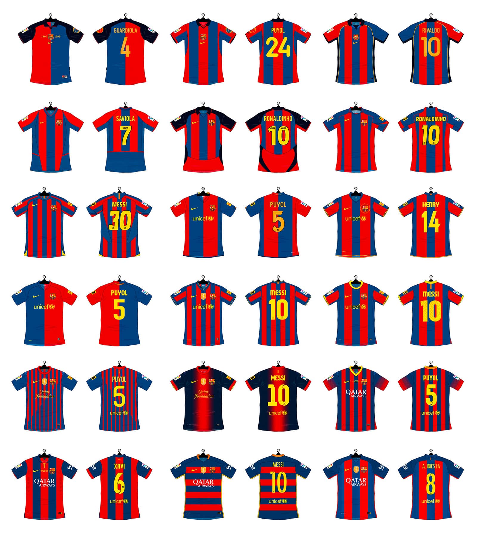 maillot fc barcelone 1998 2016