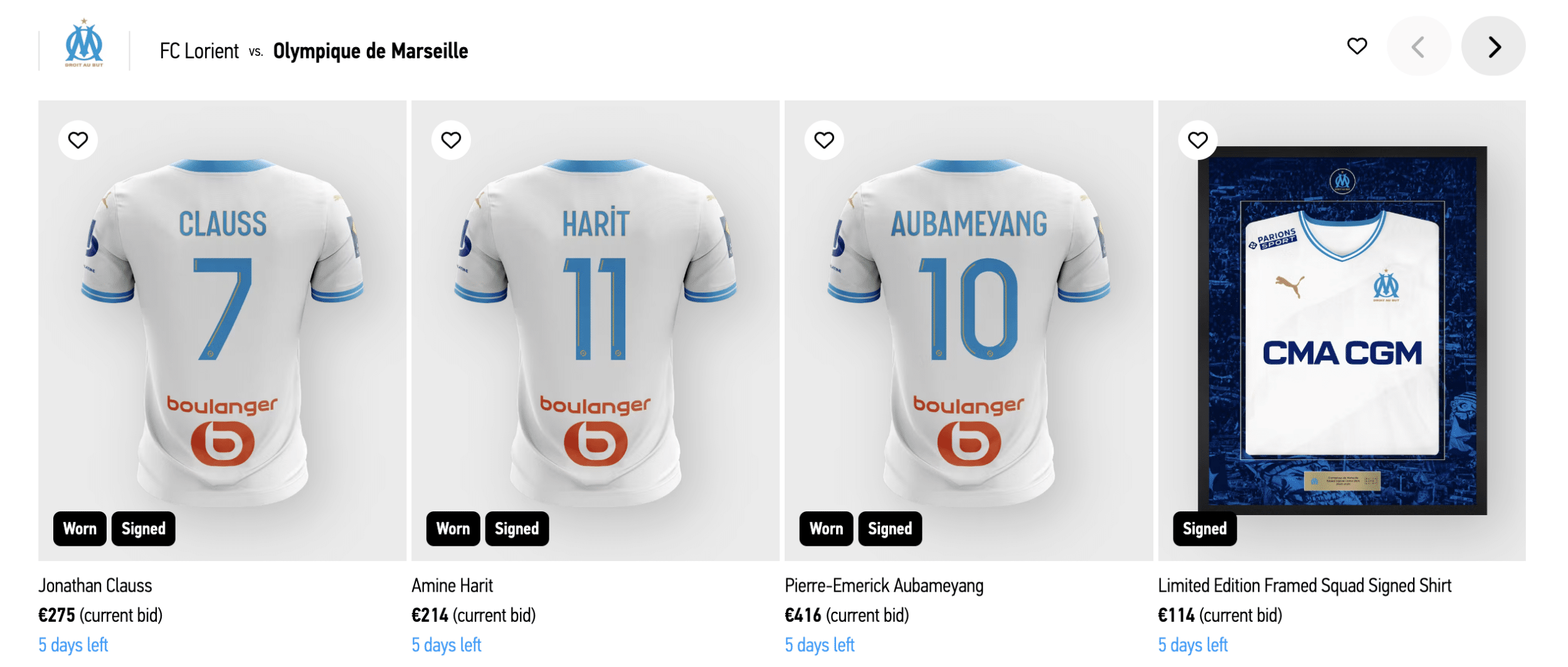 maillot om domicile 2023 2024 matchwornshirt
