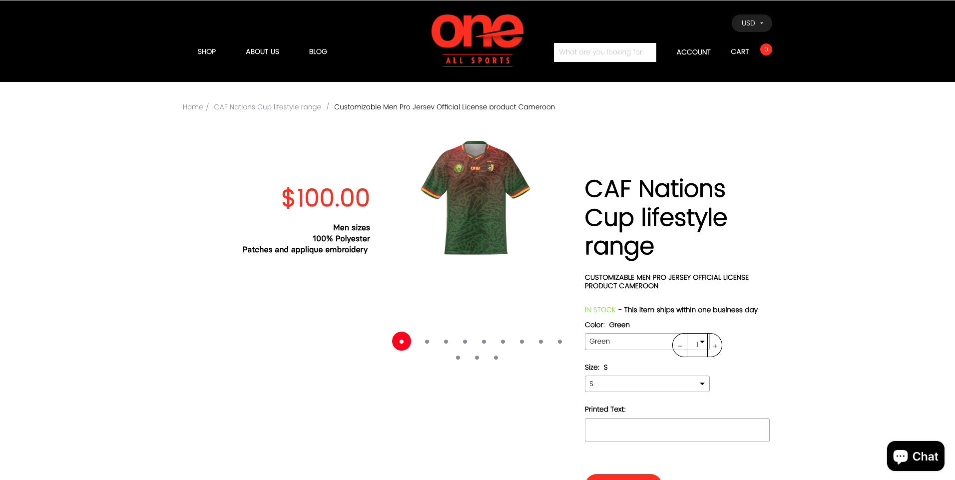 maillot cameroun can 2023 oneallsport