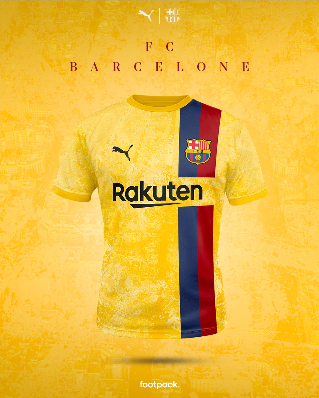 maillot barca puma footpack