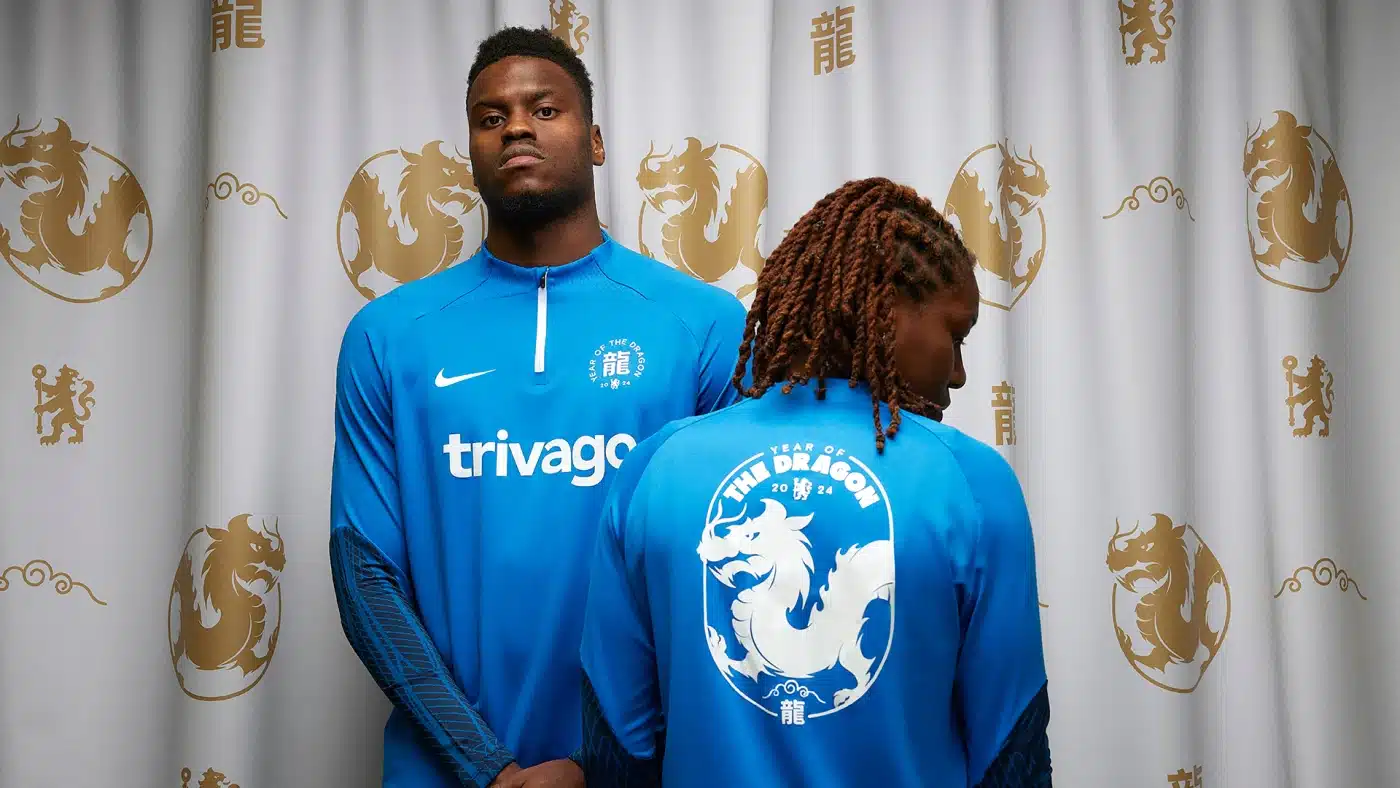 maillot chelsea pre match year of the dragon 2024