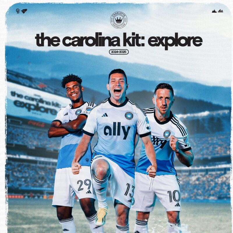 Le Charlotte FC dévoile son nouveau maillot domicile