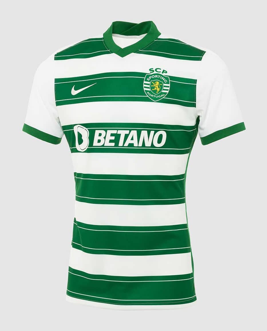 maillot sporting portugal domicile 2021 2022 nike 2