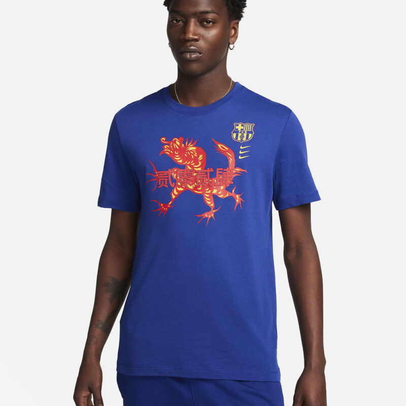 tee-shirt fc barcelone dragon nouvel an chinois