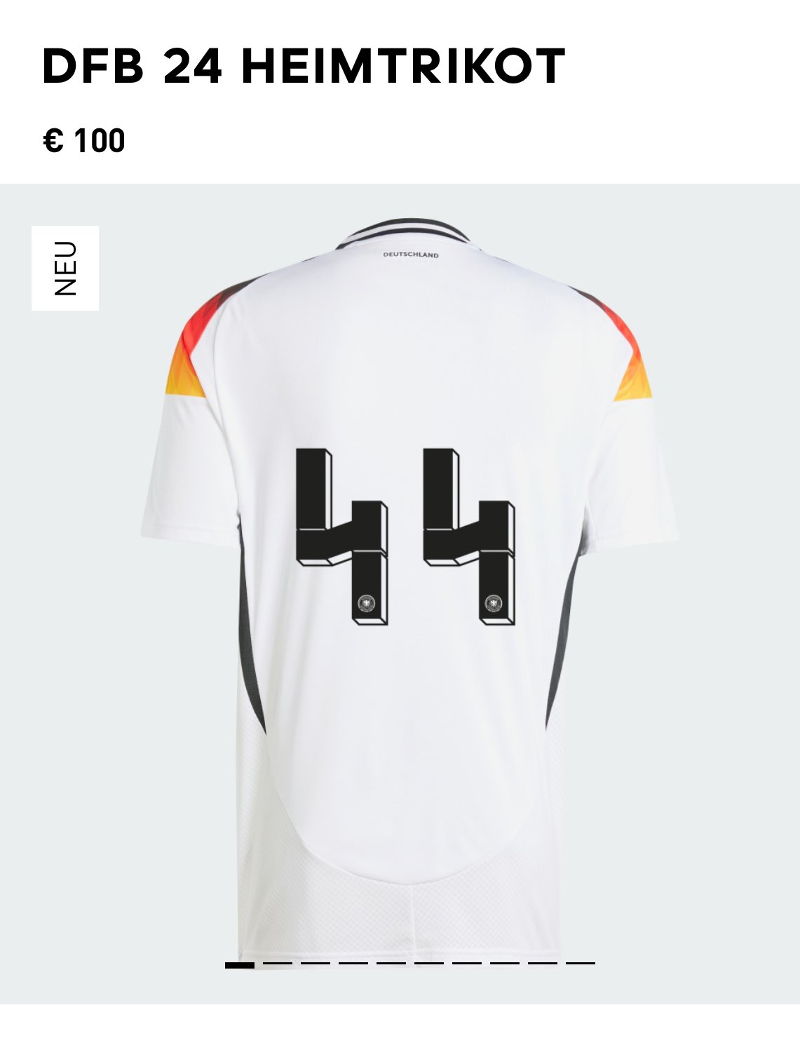 flocage maillot allemagne numero 44