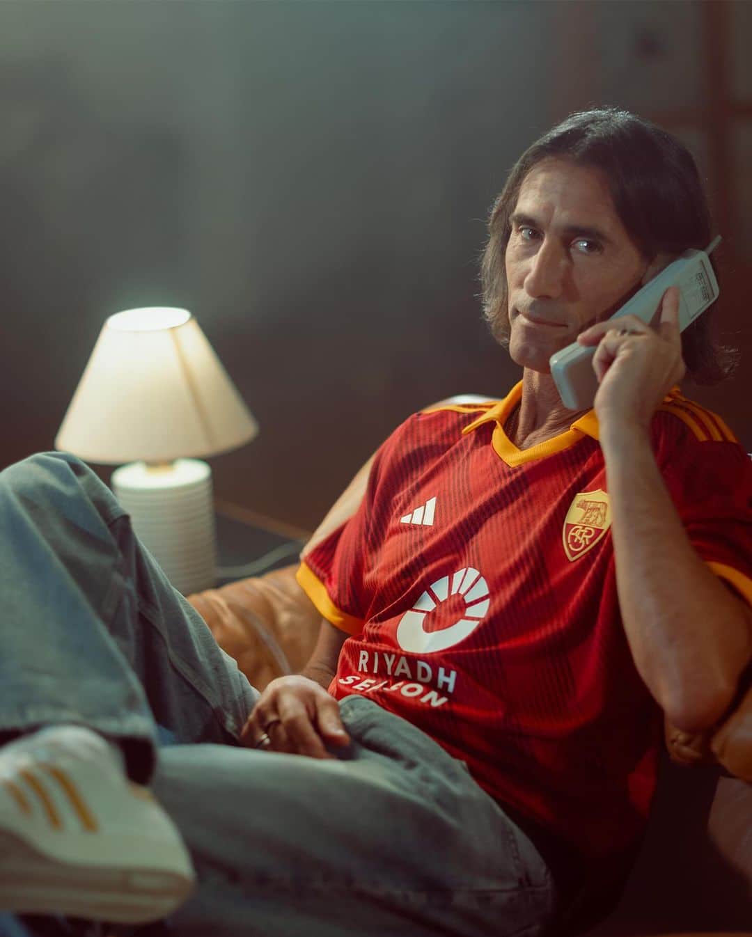 Maillot Vintage AS Roma - Porté - Sans Marque - Collection