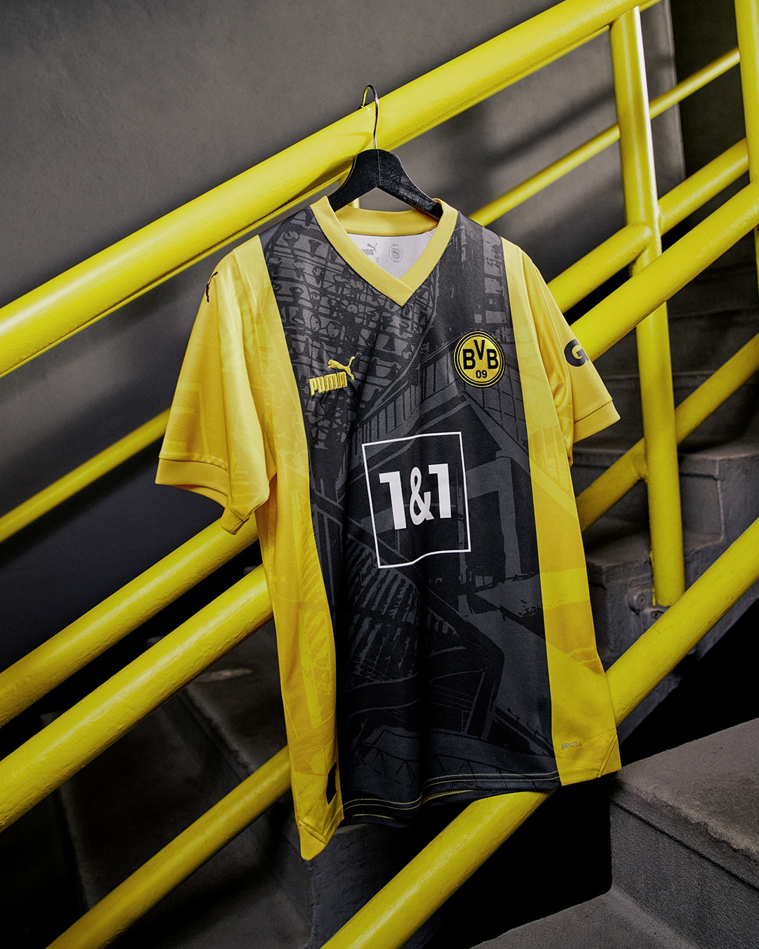 maillot borussia dortmund 50 ans du stade puma