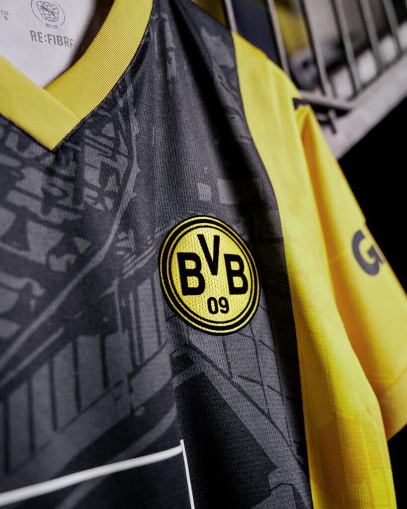 maillot borussia dortmund 50 ans du stade puma