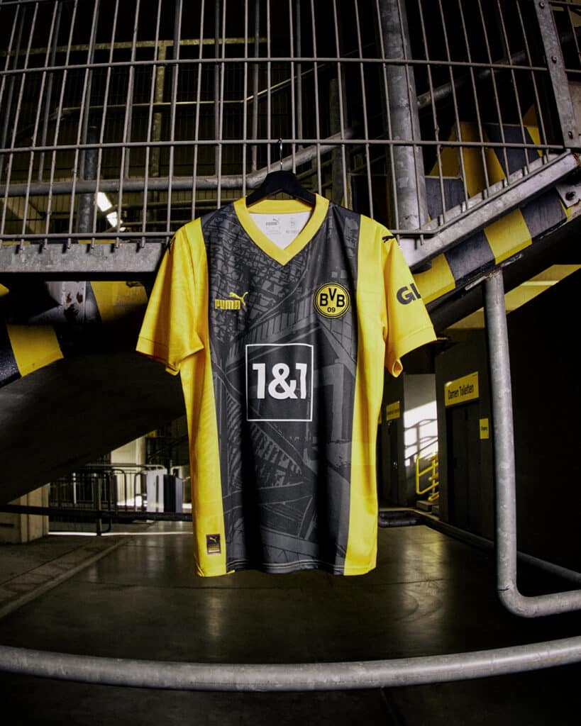 maillot borussia dortmund 50 ans du stade puma
