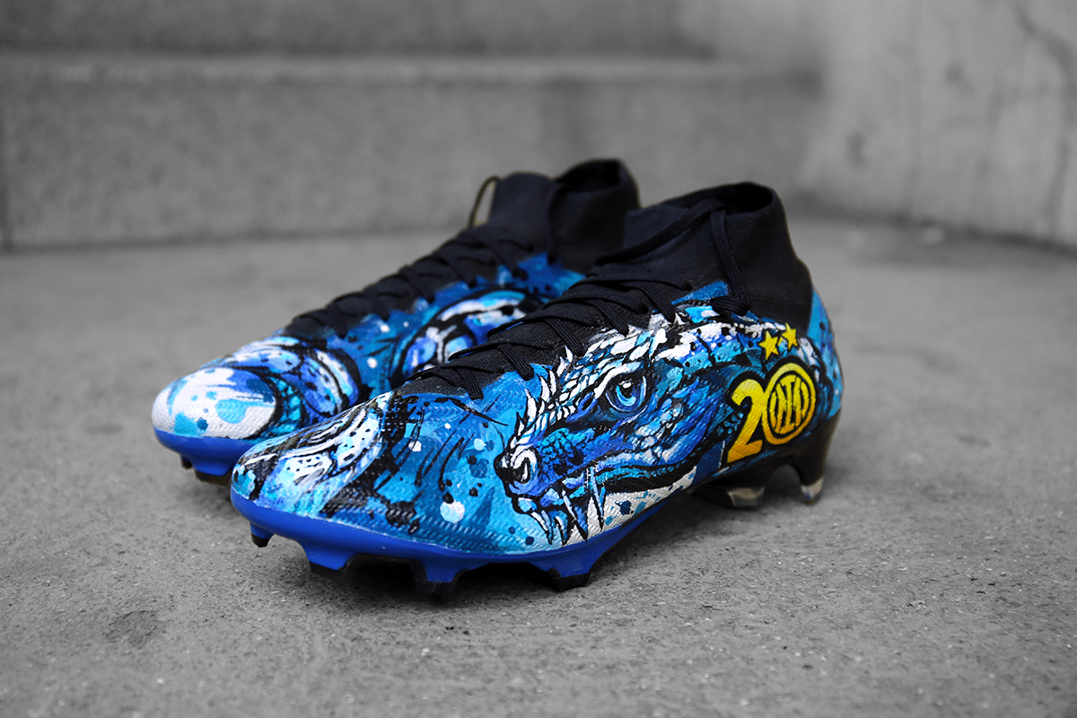 crampons personnalisés henrikh mkhitaryan inter milan