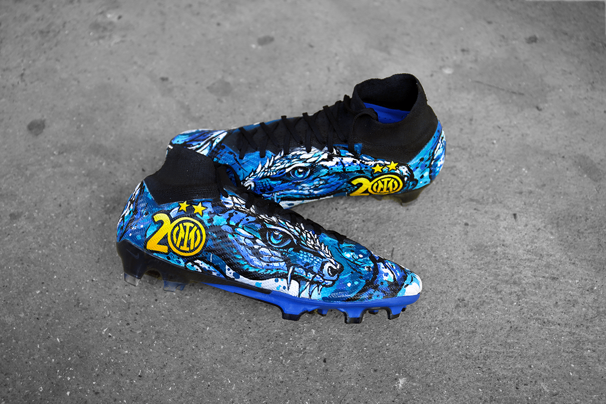 crampons personnalisés henrikh mkhitaryan inter milan