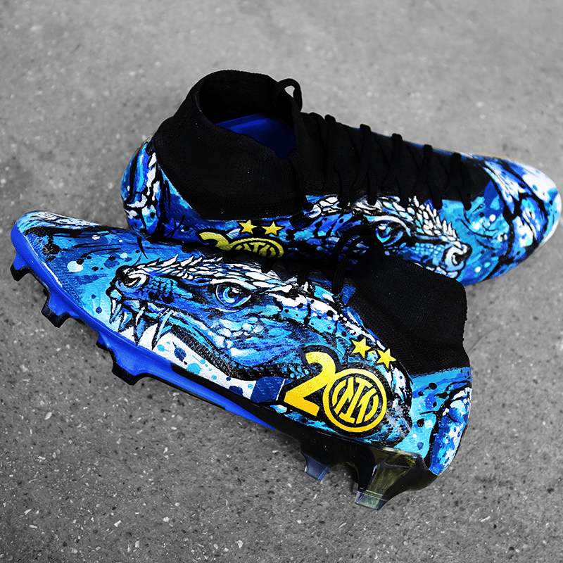 crampons personnalisés henrikh mkhitaryan inter milan