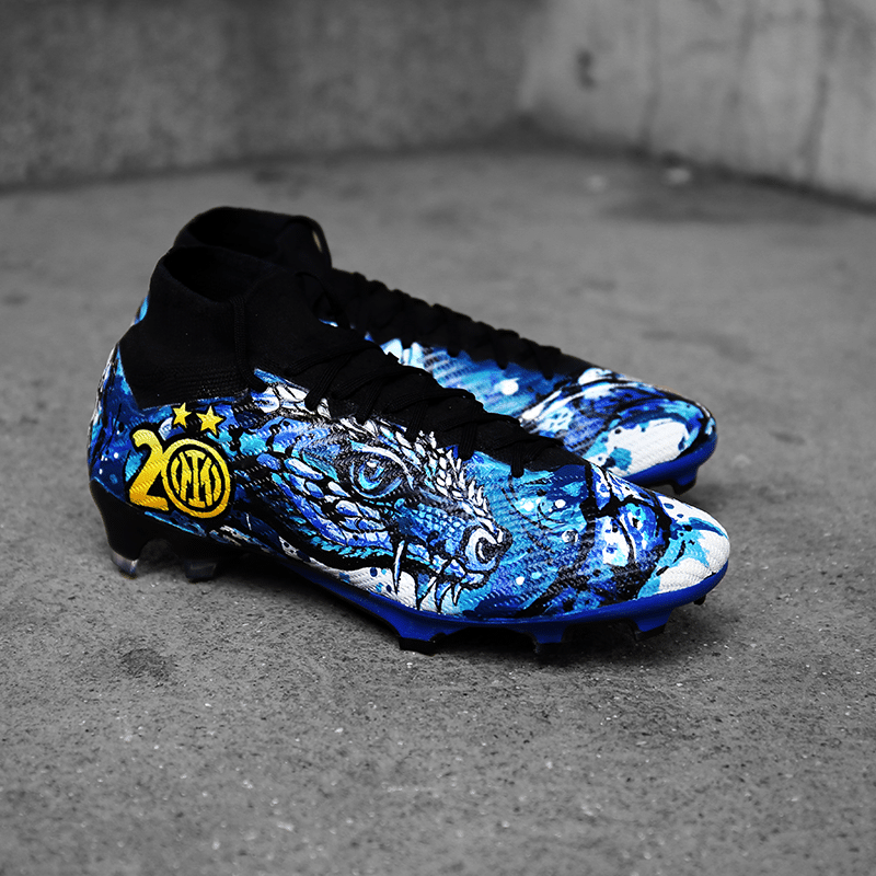 crampons personnalisés henrikh mkhitaryan inter milan