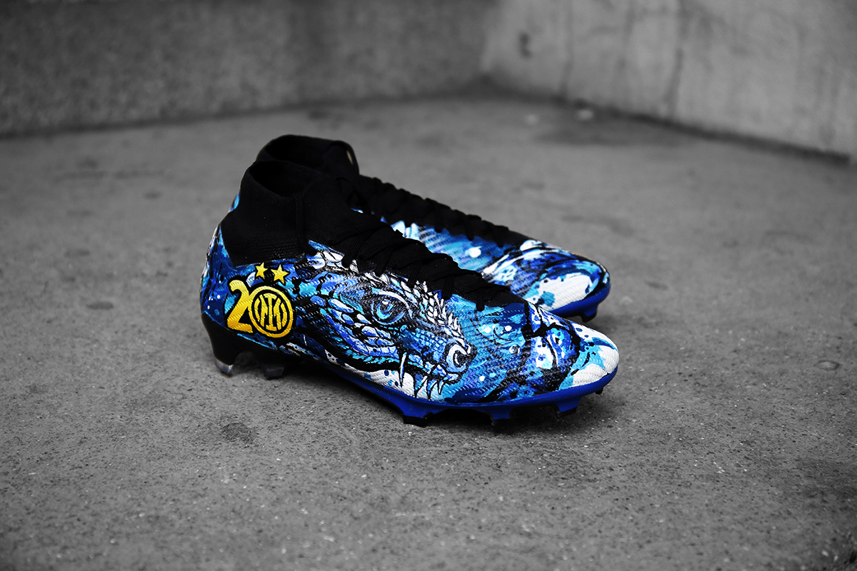 crampons personnalisés henrikh mkhitaryan inter milan