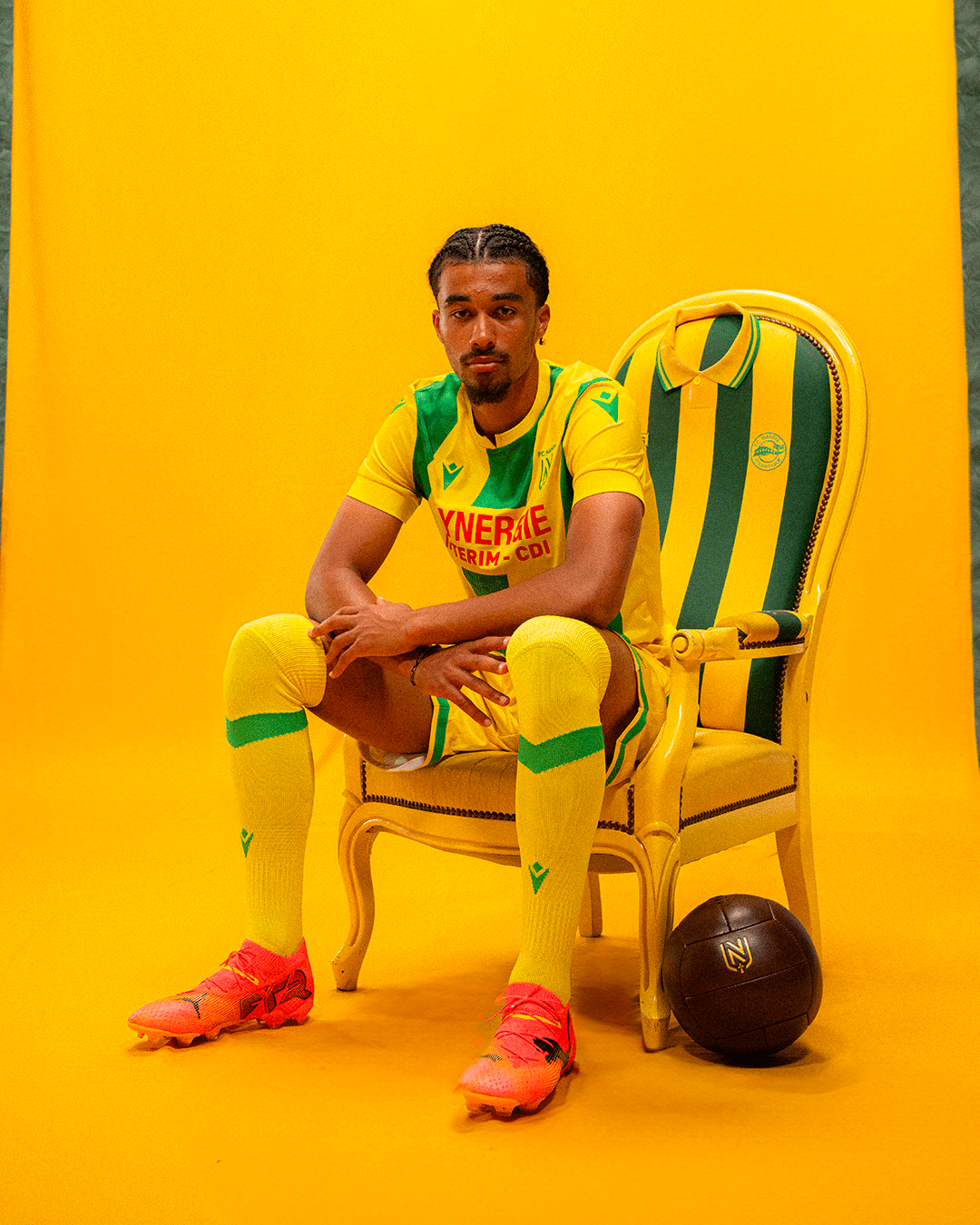 maillot fc nantes 2024 2025 domicile macron