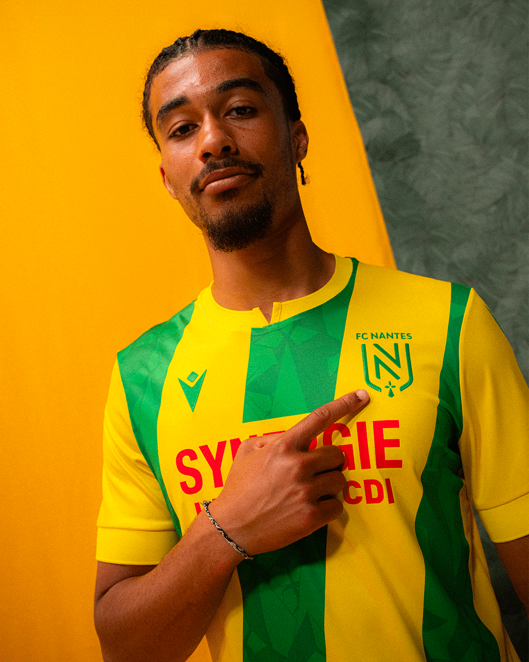 maillot fc nantes 2024 2025 domicile macron