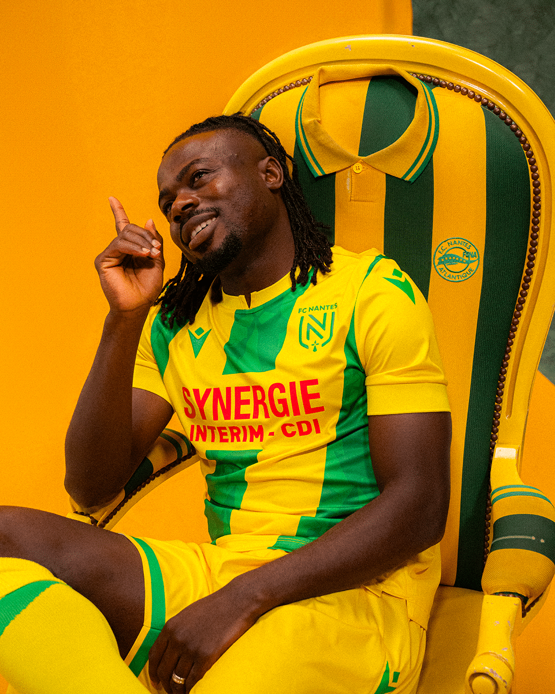 maillot fc nantes 2024 2025 domicile macron