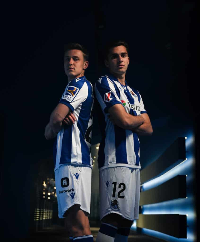Etoile Nouveau Maillot de Foot Real Sociedad Enfant Domicile 2022/2023