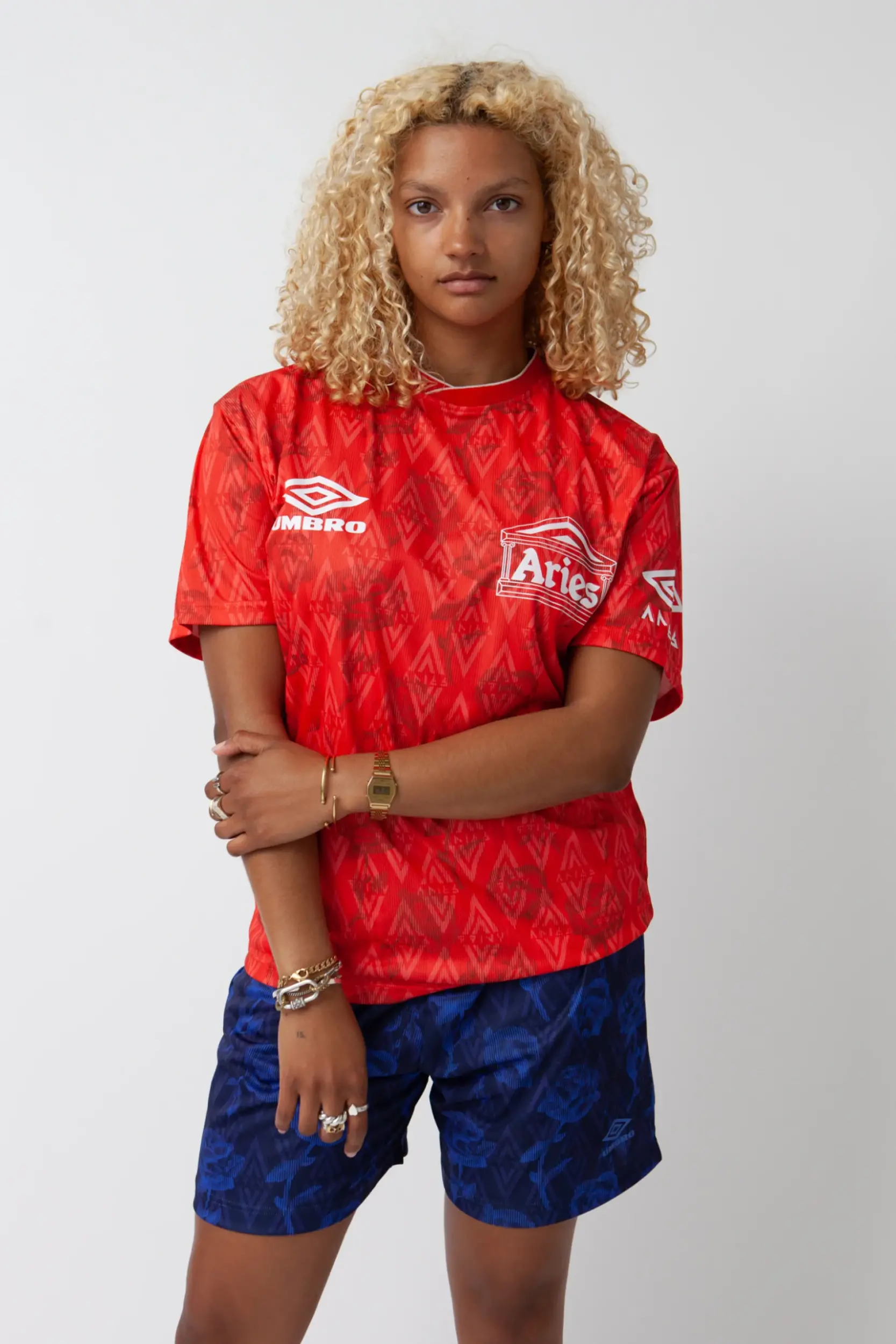 Short Vintage Manchester United – Umbro Noir – Années 90 – Taille 8 Ans