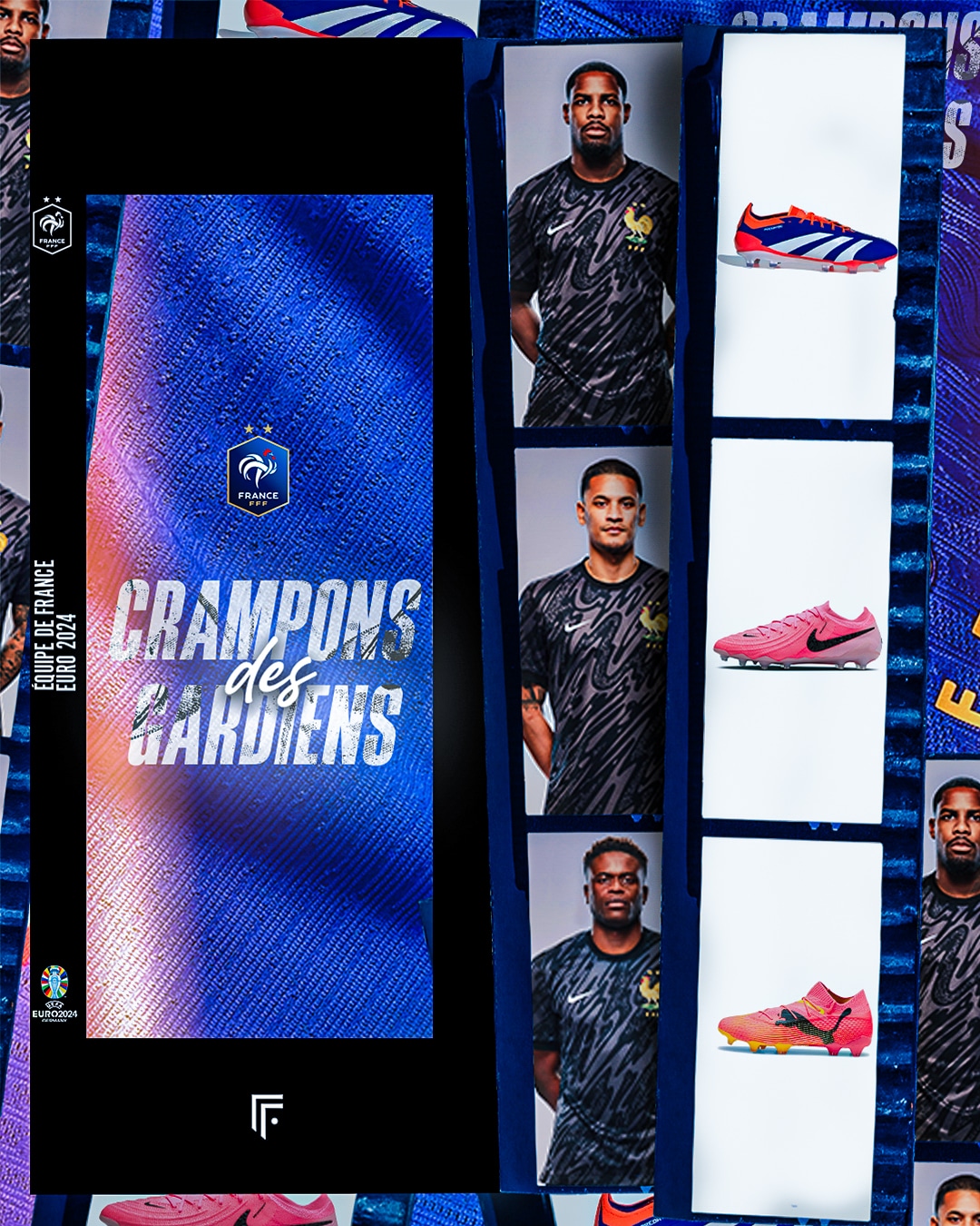 crampons joueurs equipe de france euro 2024 footpack
