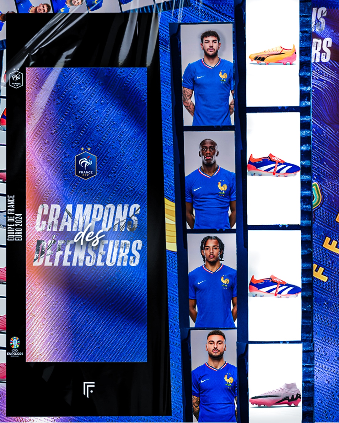 crampons joueurs equipe de france euro 2024 footpack
