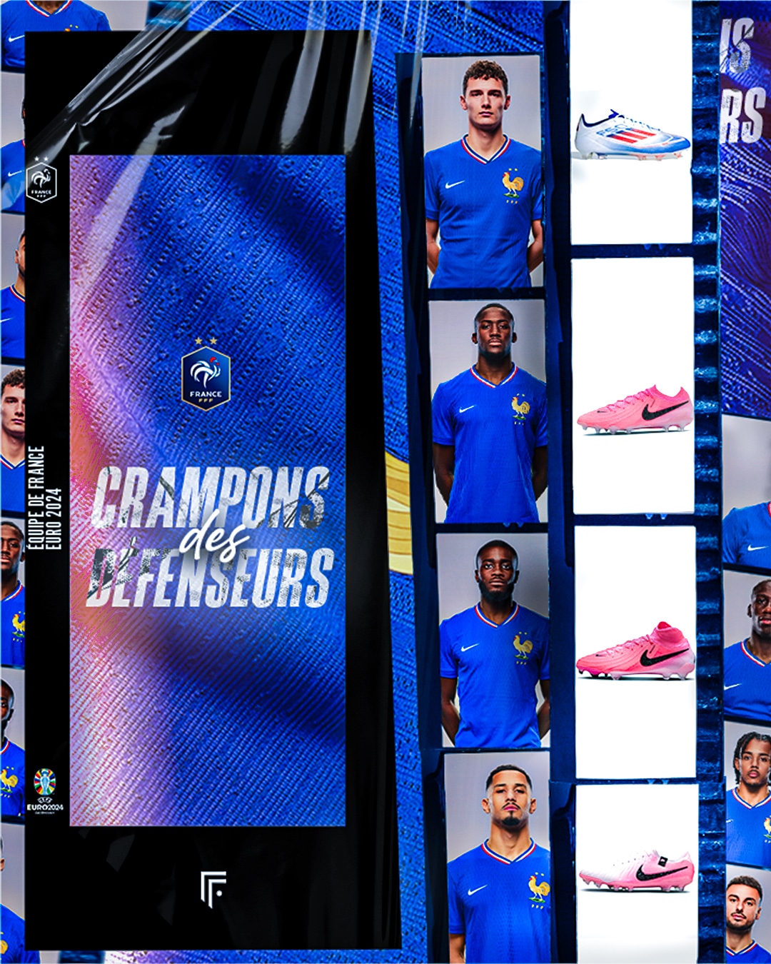 crampons joueurs equipe de france euro 2024 footpack