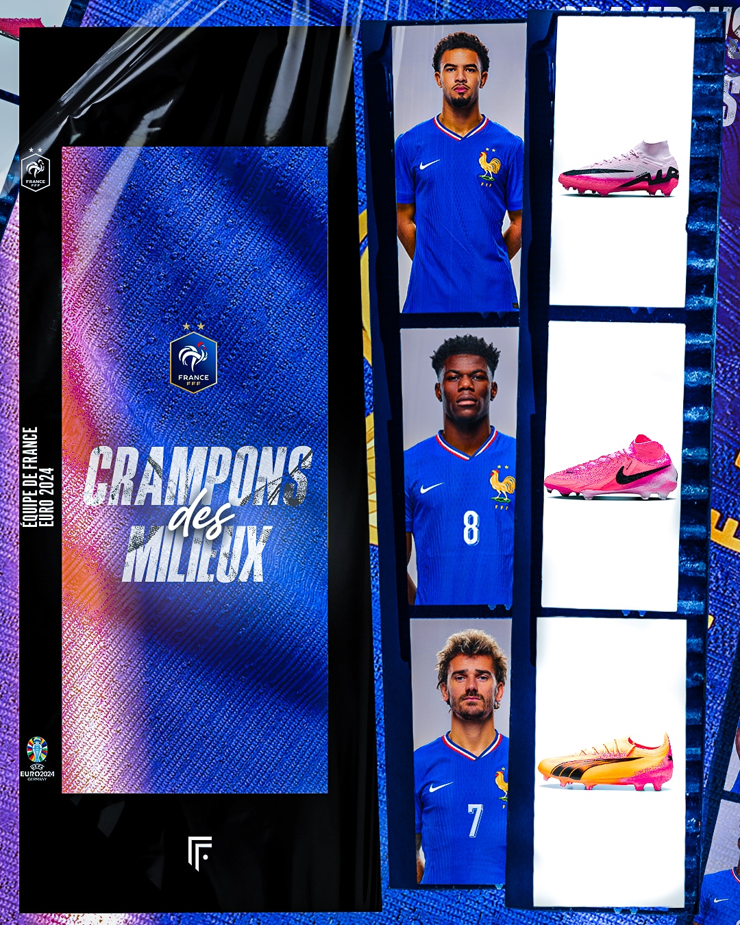 crampons joueurs equipe de france euro 2024 footpack