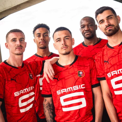 Image de l'article Le Stade Rennais et PUMA s’inspirent d’un fleuve pour le maillot 24/25