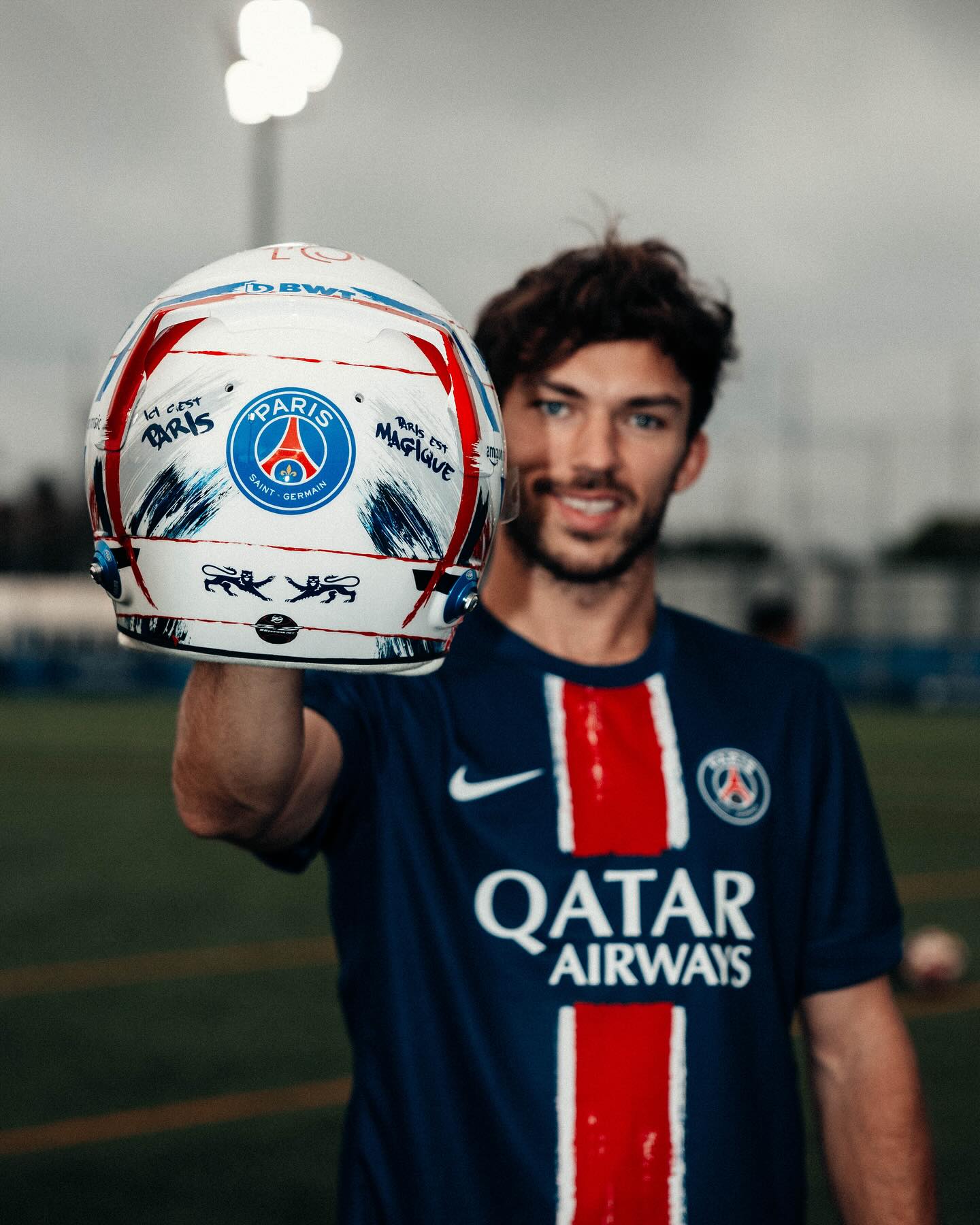 casque pierre gasly psg F1 silverstone