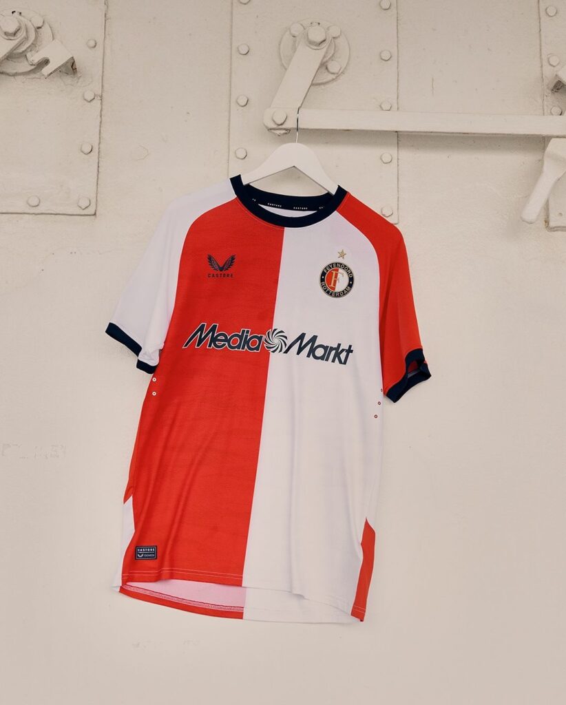 maillot feyenoord domicile 2024 2025 castore