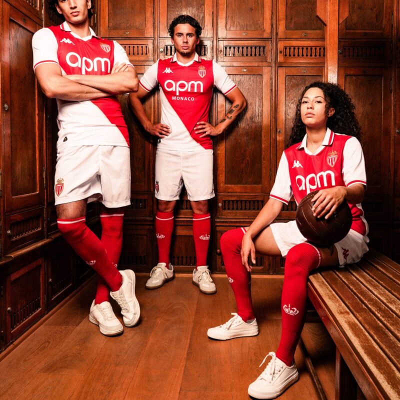 maillot monaco 2024 2025 domicile kappa